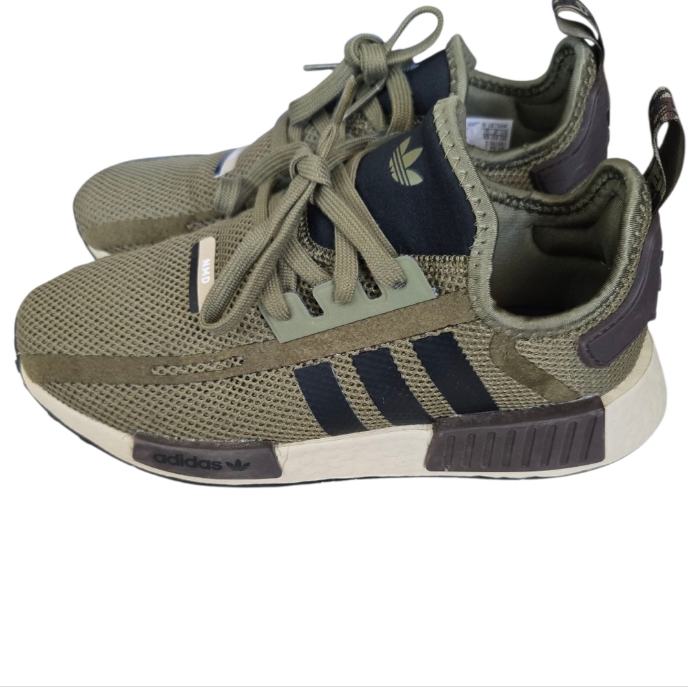 Adidas Mens Olive Green NMD Sneakers EUC - Picture 5 of 16